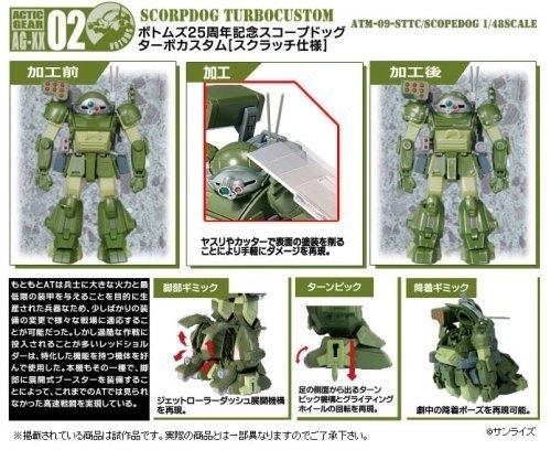 ふるいちオンライン - 装甲騎兵ボトムズ アクティックギア AG-XX02 25周年記念 スコープドッグターボカスタム (スクラッチ仕様 )[タカラトミー]