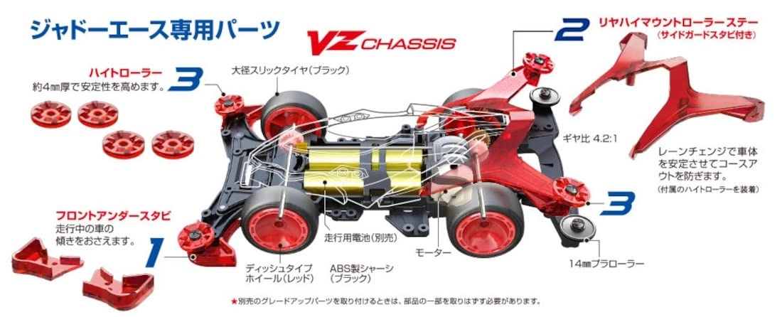 ふるいちオンライン - 1/32 ジャドーエース (VZシャーシ) ｢MINI 4 KING｣ レーザーミニ四駆シリーズ No.2